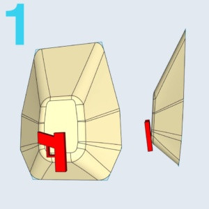 Graphic showing the wrong carry position for bigger bellies.