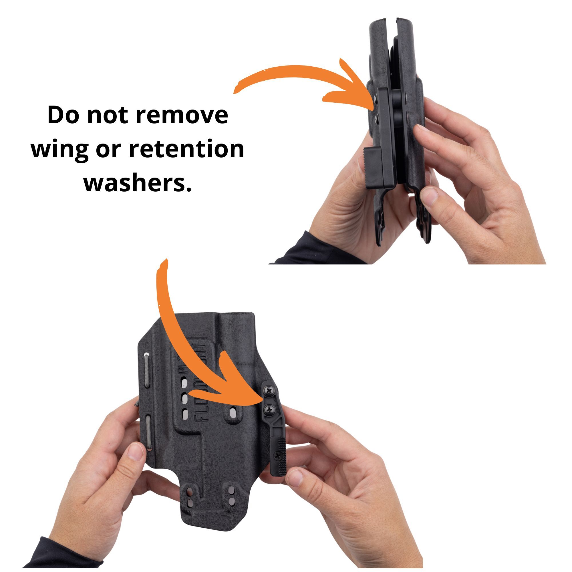 Photo of light bearing kydex holster.